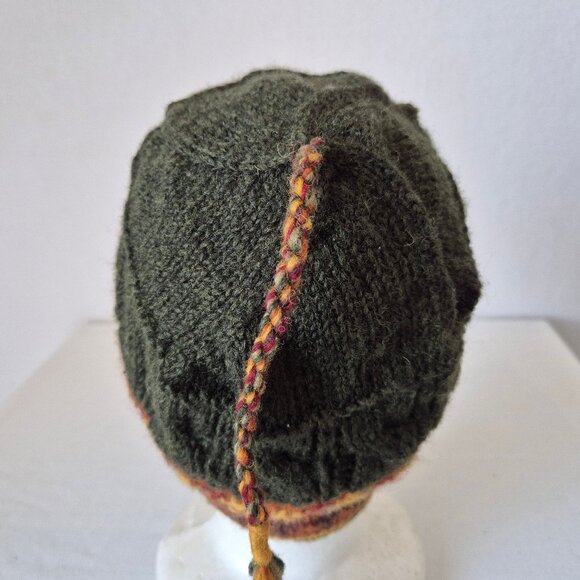 Lost Horizons 100% Wool Fleece Line Knit Fair Isle Winter Beanie Womens One Size - Picture 8 of 12